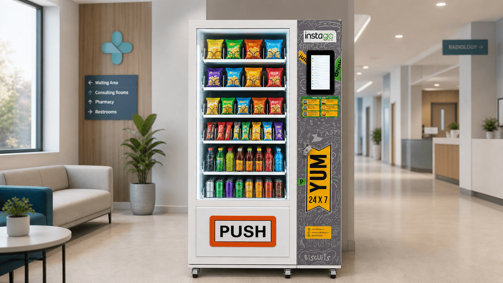 Instago machine in hospital